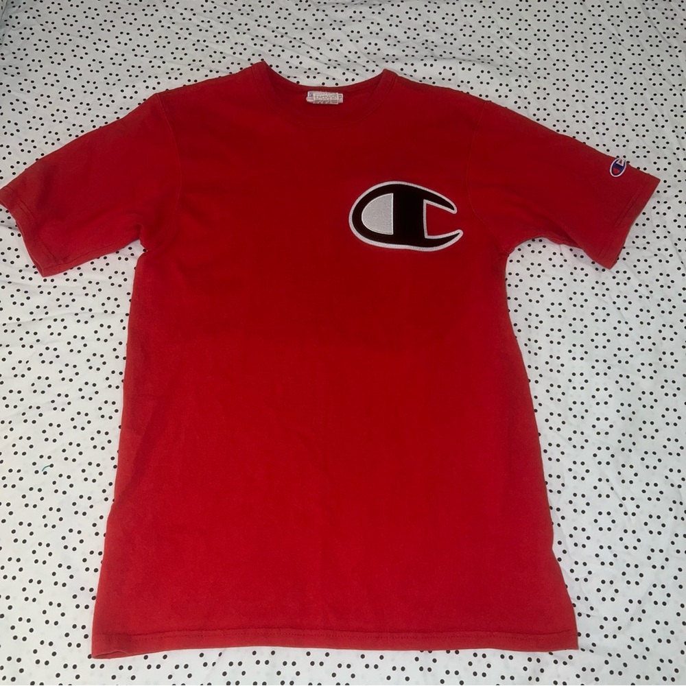 Red Vintage Champion Tee small